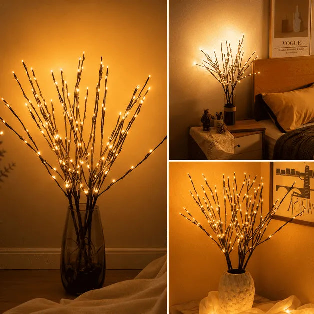 Galhos Iluminados Nórdicos com 20 LEDs