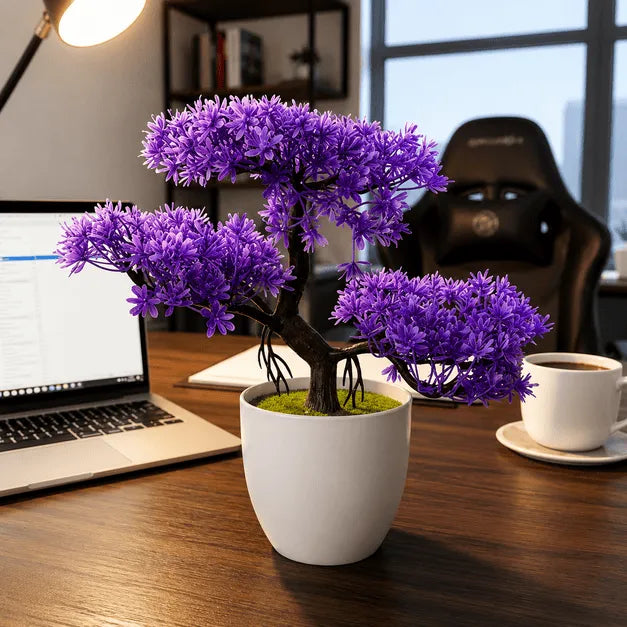 Bonsai Nuvem Artificial Lilás