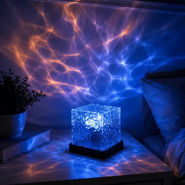 Luminária Cristal Ondas do Mar – 16 Cores