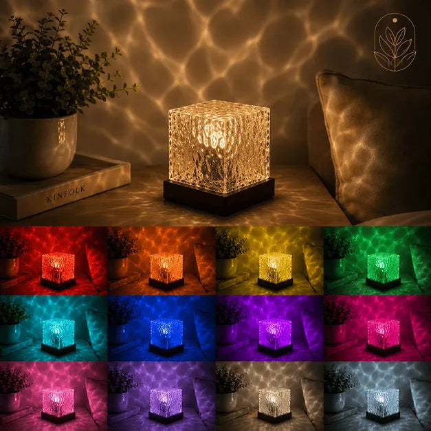Luminária Cristal Ondas do Mar – 16 Cores